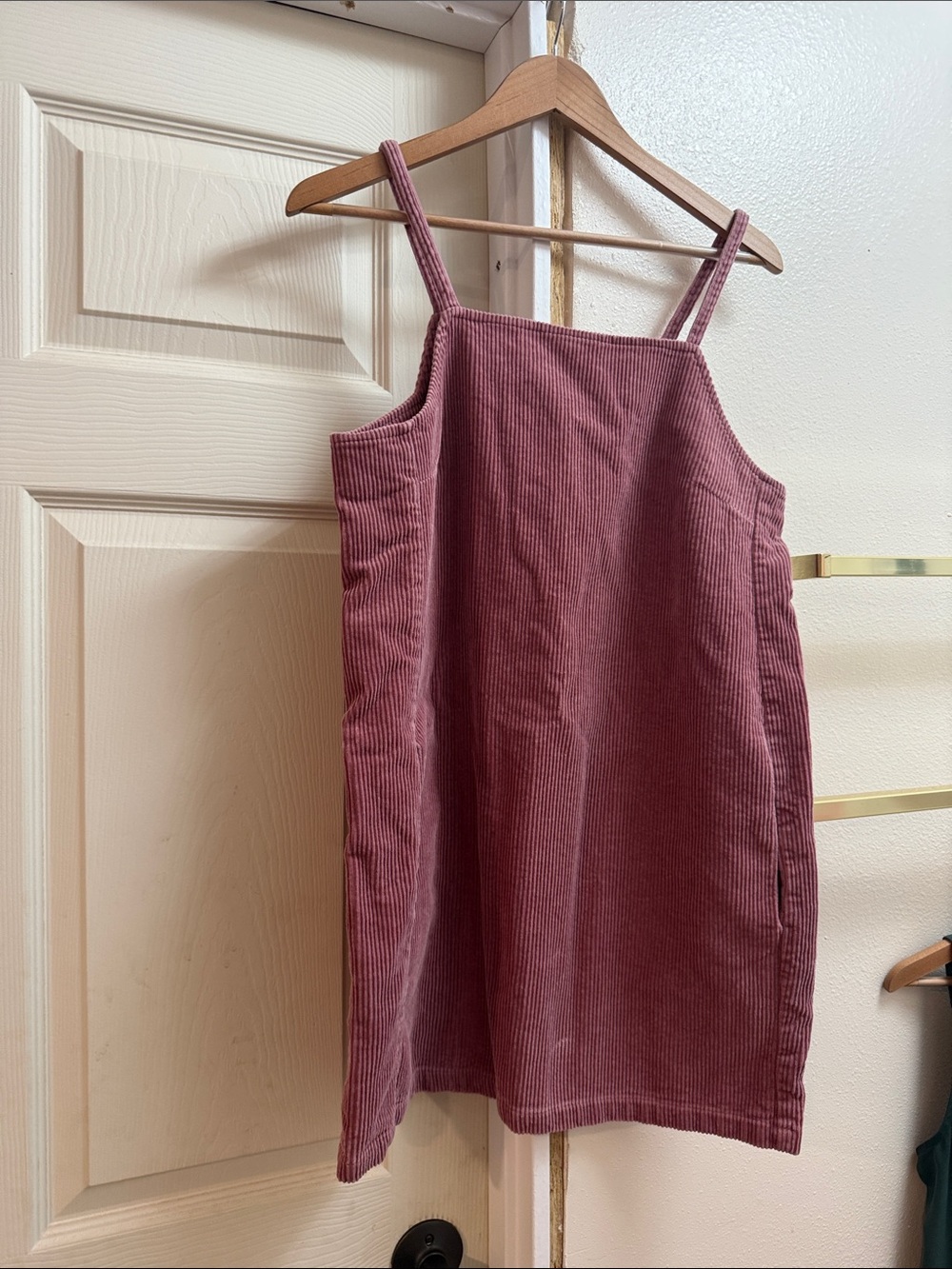Forever 21 Dusty Rose Corduroy Slip Dress